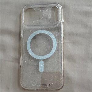 Case-Mate Silver Glitter Phone Case